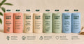 Ever Roll paper towel wrapper colors — Soft Salmon, Rich Oatmeal, Soft Mint, and Sky Blue